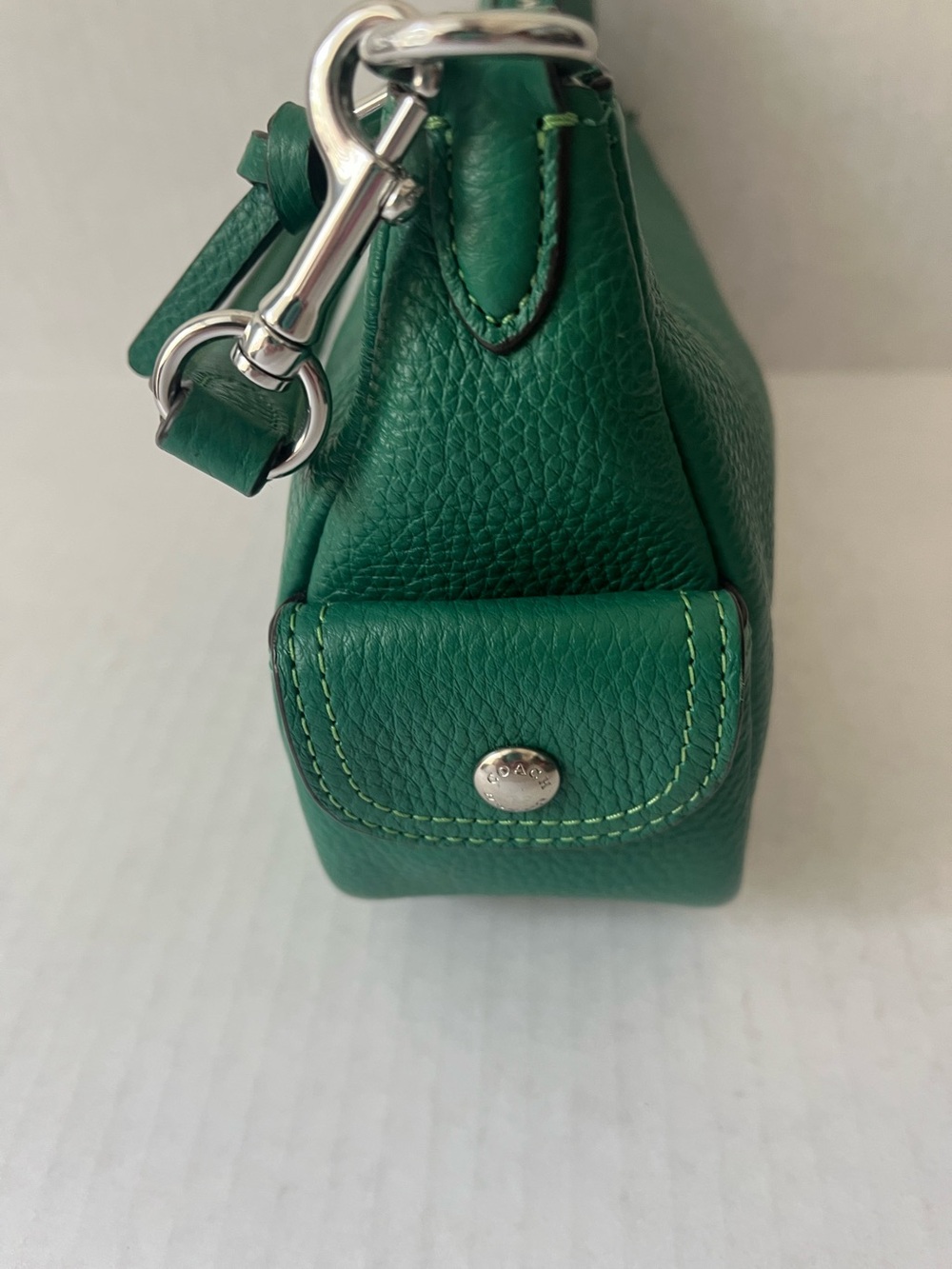 COACH Pennie Shoulder Bag 25 Green C7222 - Picture 13 of 13